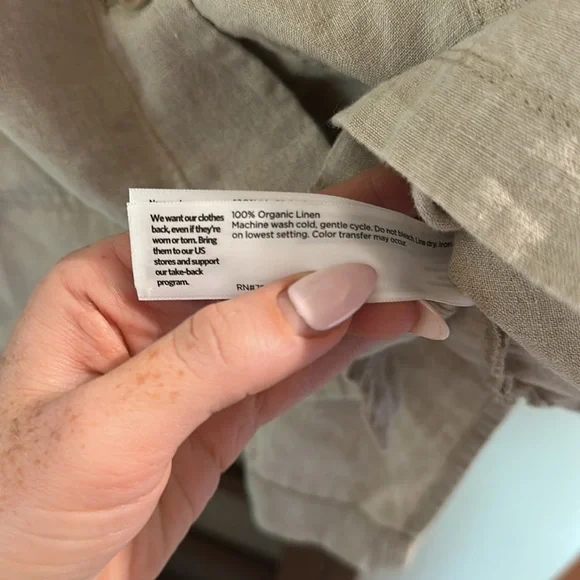 Eileen Fisher Organic-Linen Stand-Collar Long Jacket - Picture 6 of 7